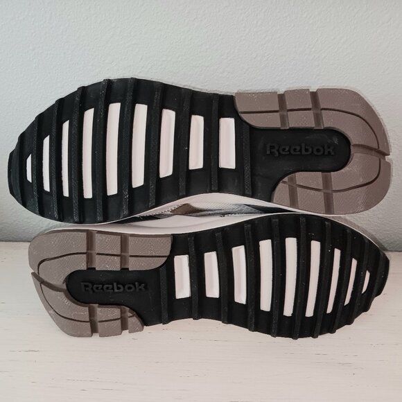 NWT ~ REEBOK CL LEGACY AZ Men's Size 6.5 White Light Grey and Brown 👟❤️ - Picture 6 of 7